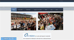 Desktop Screenshot of alabamabirthcoalition.org