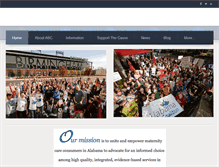 Tablet Screenshot of alabamabirthcoalition.org